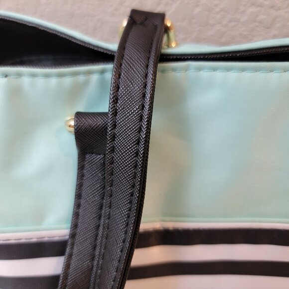 The Happy Planner Create 365 Tote Bag | Black White Stripe Mint | Work Planner - Picture 5 of 15